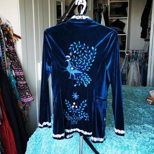 Hand Embroidered and beaded velvet Jacket